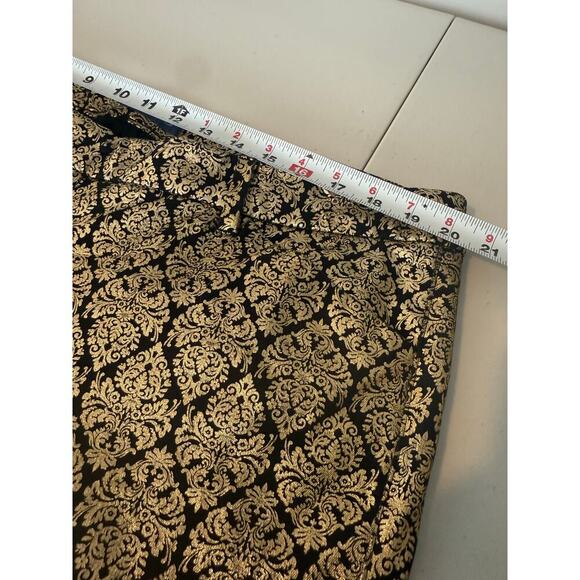 Old Navy Pixie Midrise Gold & Black Brocade Dress Pants Plus Size 20 HolidayWear - Picture 8 of 10